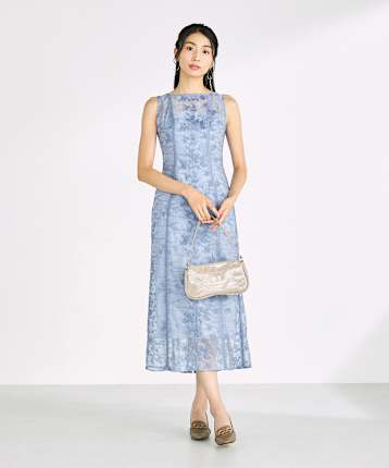 SNIDEL スナイデル オケージョン パーティー ドレス 水色 ブルー SNIDEL ドレスのレンタル｜11-1497｜結婚式パーティーのレンタル