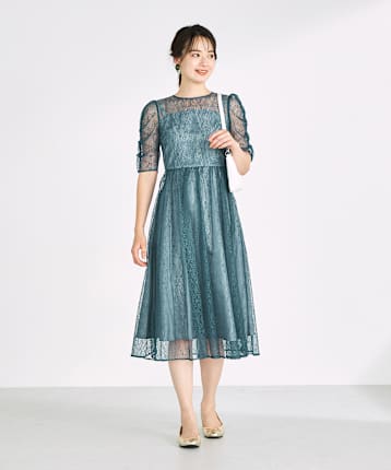 【♡在庫処分セール中！】LAGUNAMOON パーティードレス M ミント LAGUNAMOON 【ドレス3点セット】ラグナムーン LADYオーバー