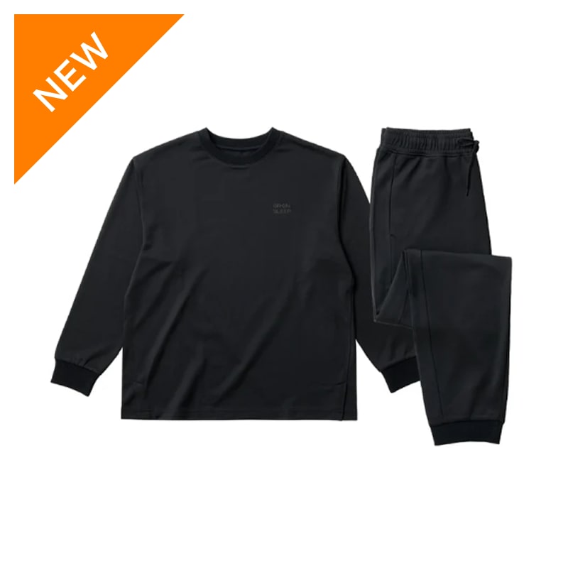 ブレインスリープ リカバリーウェア ロングTシャツ Sサイズ 黒 リカバリーウェアのレンタル・サブスク | エアクロモール