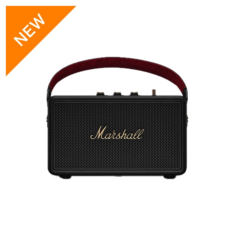 ★早い者勝ち★Marshallワイヤレススピーカー★ケース付き★マーシャル Marshall ワイヤレスポータブルスピーカー ブラック&ブラス STOCKWELL2