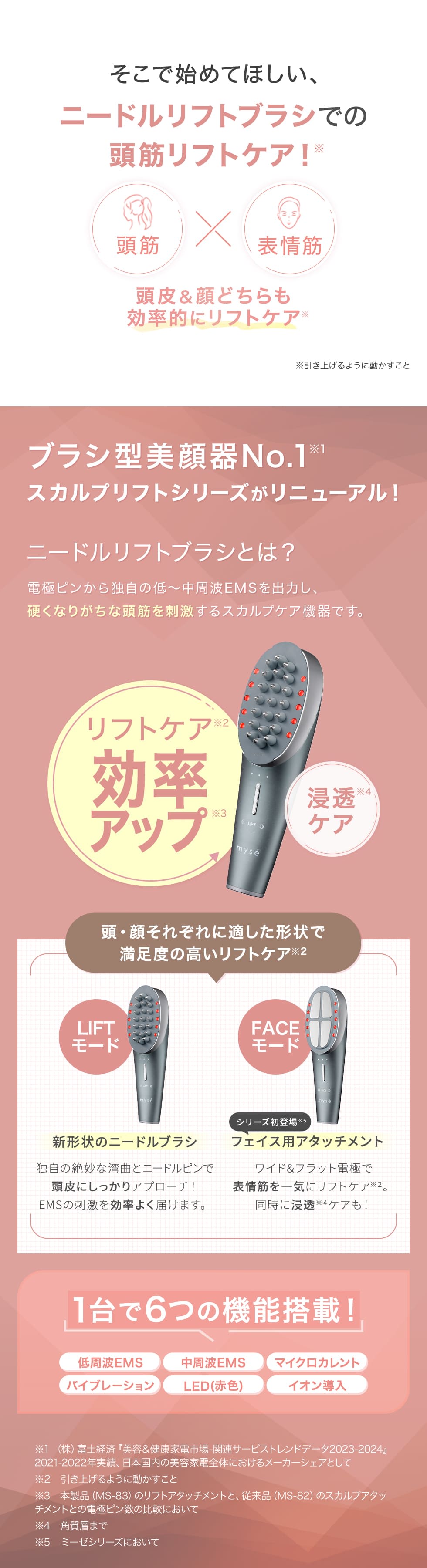 レンタル】ミーゼ(mysé)・ニードルリフトブラシのサブスク・お試し