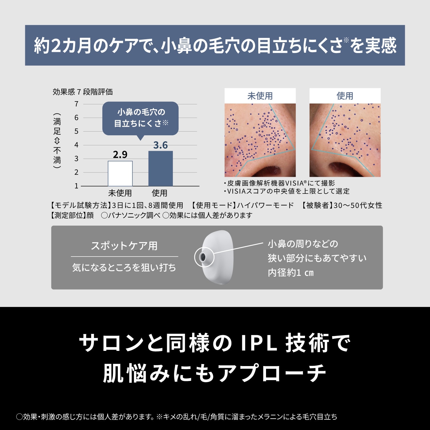 レンタル】パナソニック(Panasonic)・光エステ スムースエピ スキン