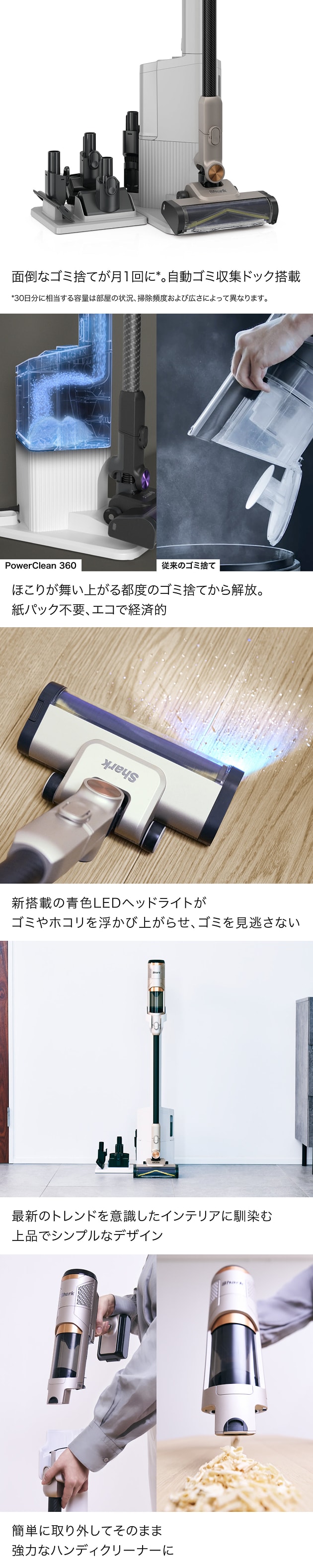 Y☆683 Shark コードレススティッククリーナー IW4171J 未使用品 楽天