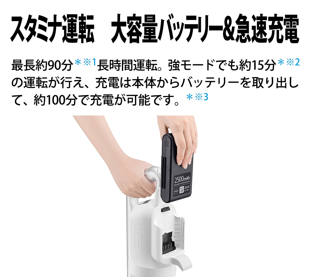清掃家電　SHARP コードレススティック掃除機 (ホワイト) [EC-SR8-W](状態：本体状態難) EC-SR8 | 掃除機：シャープ