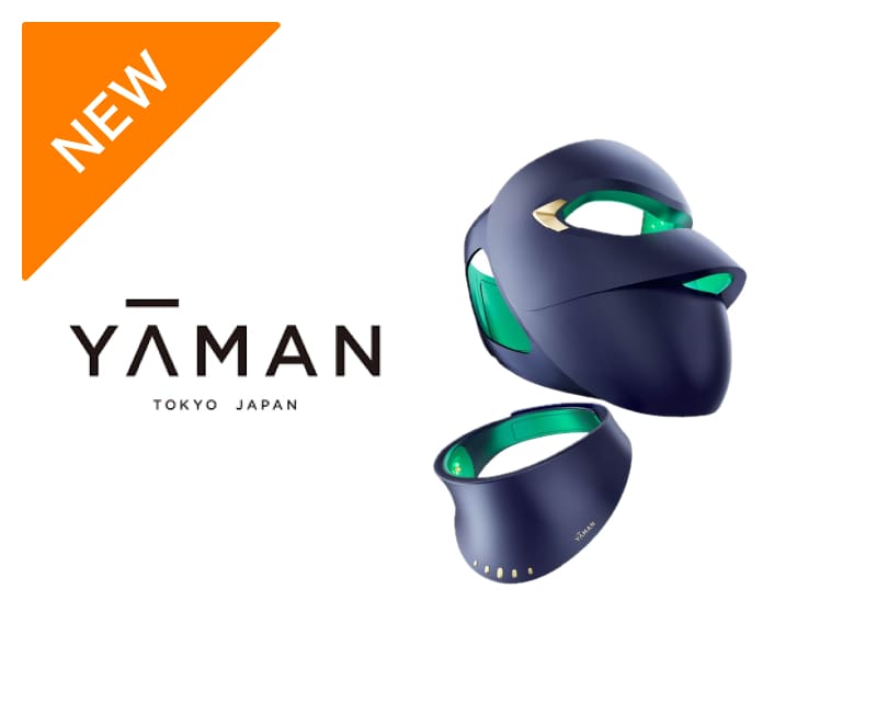 YAMAN ブルーグリーンマスク美顔器 ヤーマン独自の505nmの青緑LED搭載の1回10分つけるだけマスク型