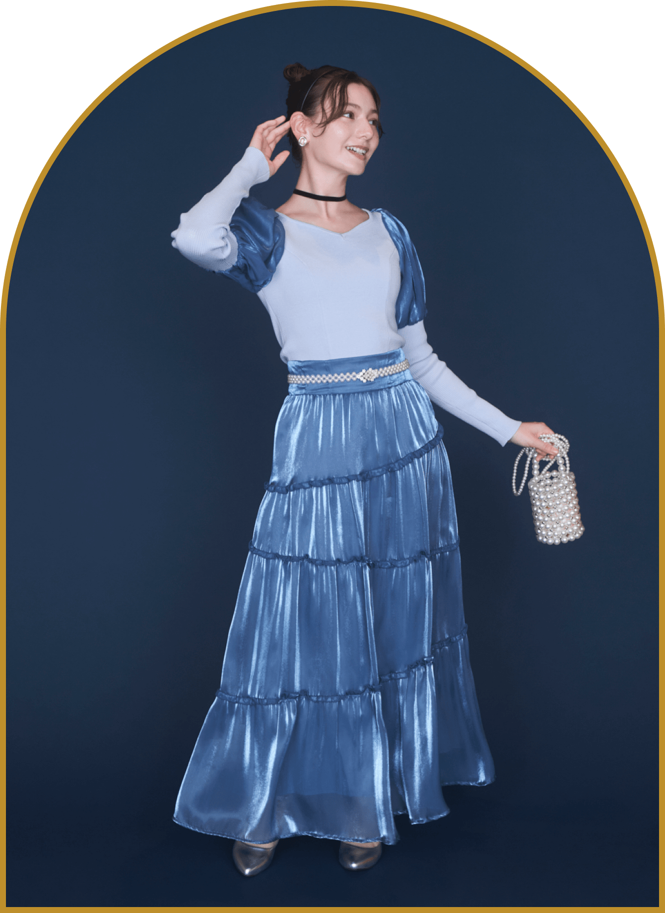シンデレラコーデ（シンデレラバウンド）の全身の画像
