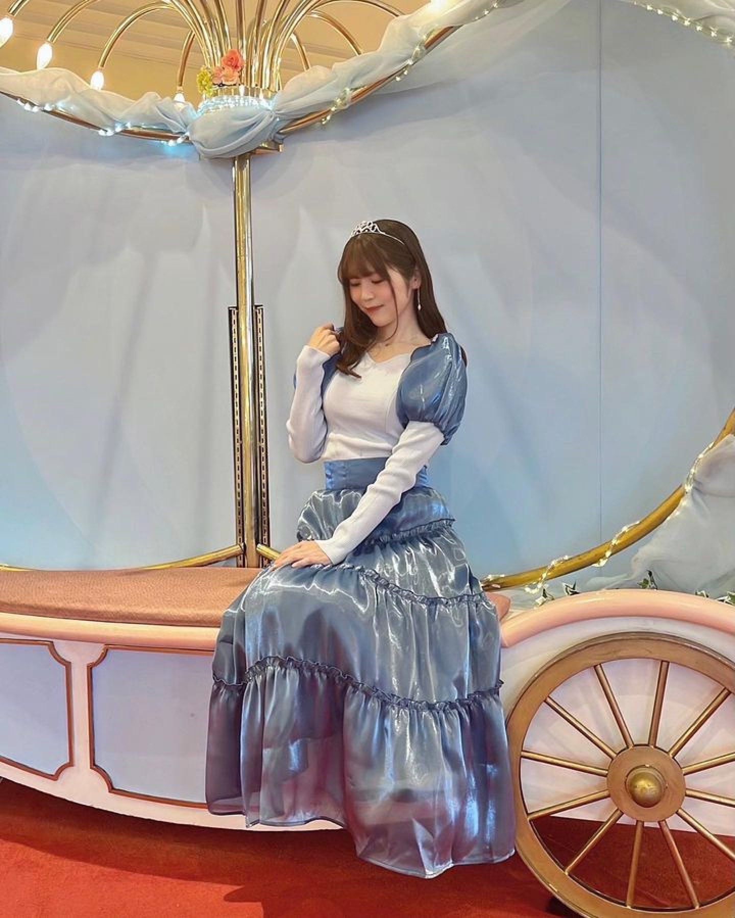 シンデレラコーデ（シンデレラバウンド）を着用したお客様のInstagram投稿画像 | みんなのディズニーコーデ
