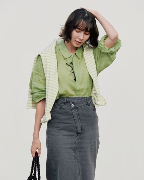 骨格診断・パーソナルカラー診断を通して、似合うコーデが見つかっている女性