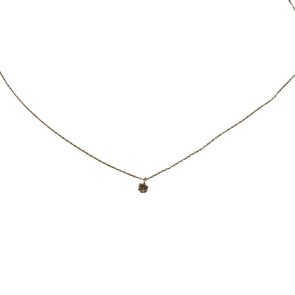 ネックレス 2K18 0.6g 石あり