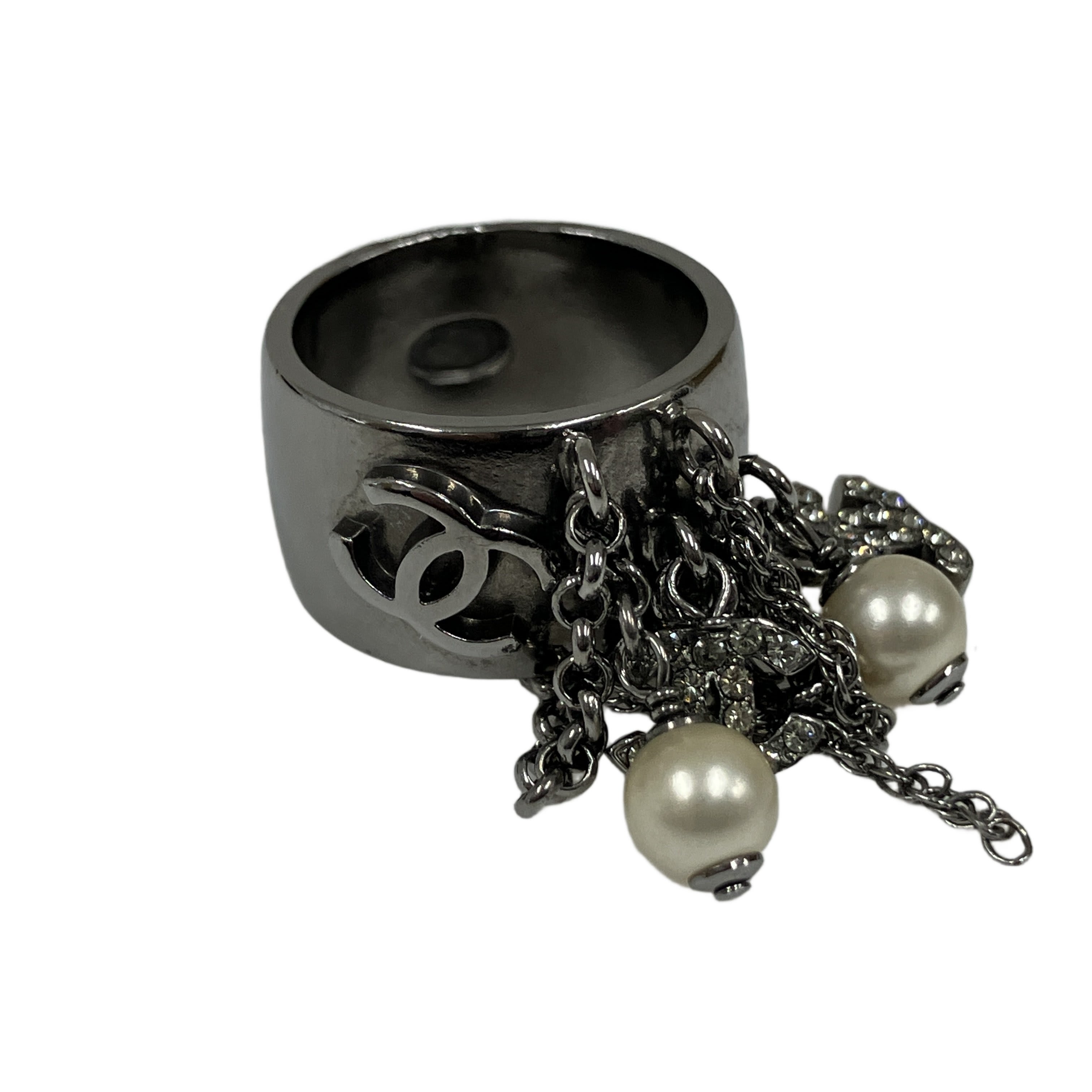 CHANEL ココマーク パール リング