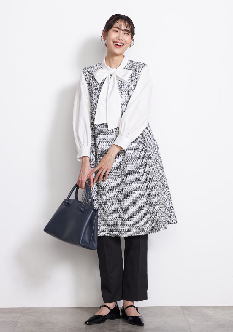 入園式の30代・40代ママ・母親コーデ1