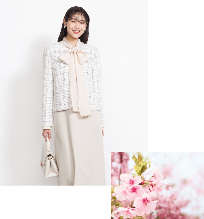 入学式の40代・50代ママ・母親コーデ1