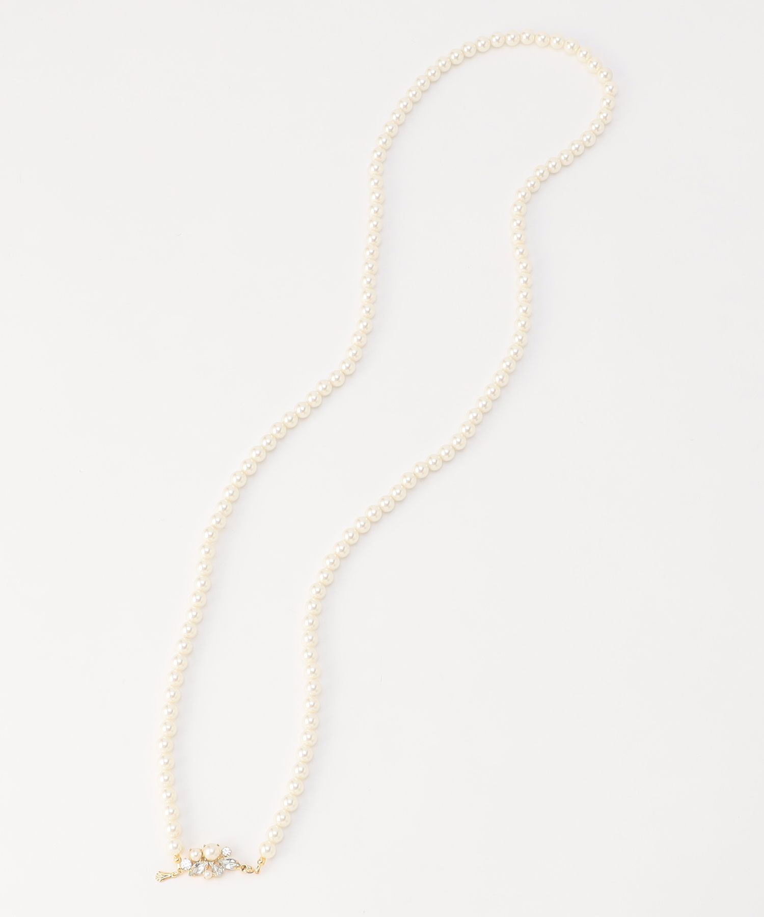 ブルーミングロングパールネックレス マザー向けアクセサリー