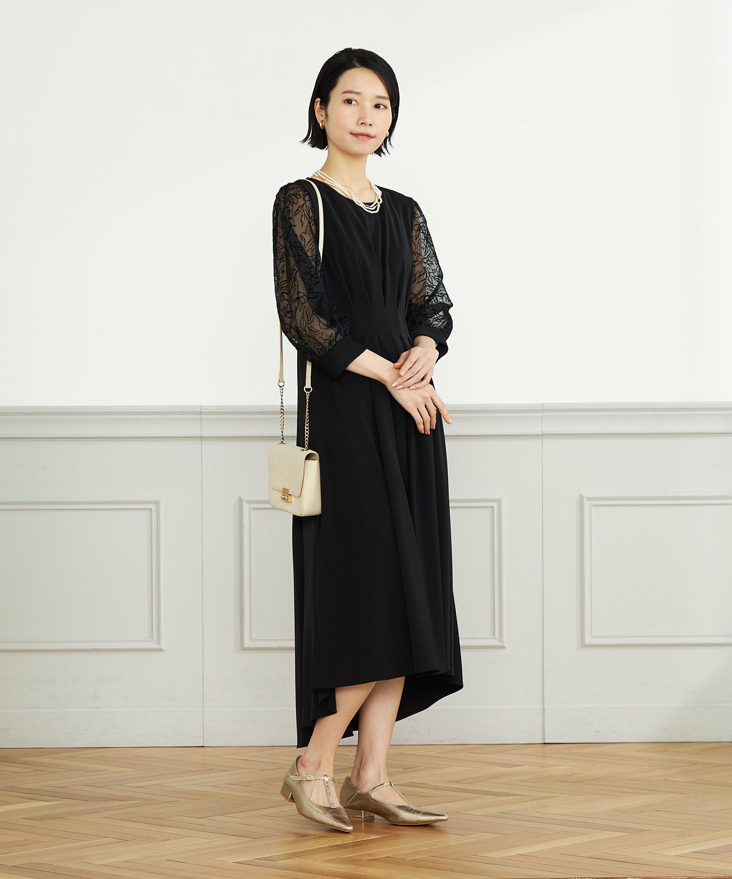 REPLETE（カーキ（黄褐色））のレンタルドレス 13｜結婚式
